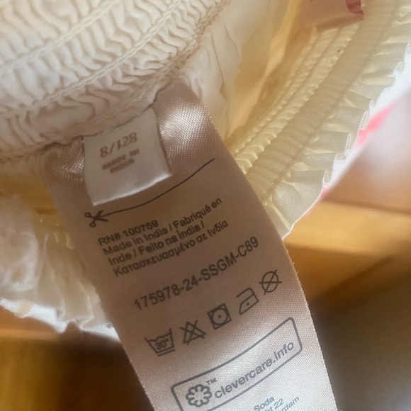 Scotch and Soda Neon Ecru Embroidered Skirt MSRP $96 Size 8 kids - Picture 7 of 8